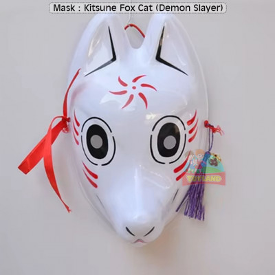 Mask : Kitsune Fox Cat (Demon Slayer)