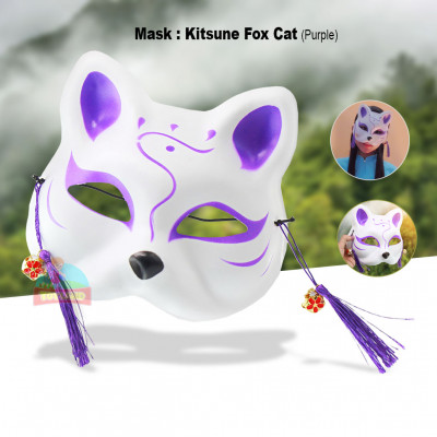 Mask : Kitsune Fox Cat-Purple